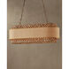 Isola 6 Light 42.5 inch Khaki Chandelier Ceiling Light