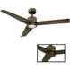 Lotus 54 inch Bronze Ceiling Fan in 3000K, Smart Ceiling Fan