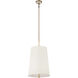 Rockford 6 Light 16 inch Brontourage and Travertine Foyer Pendant Ceiling Light