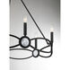 Minette 6 Light 28 inch Matte Black Chandelier Ceiling Light