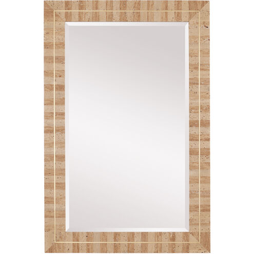 Dezi 36 X 23.75 inch Natural/Brass Mirror