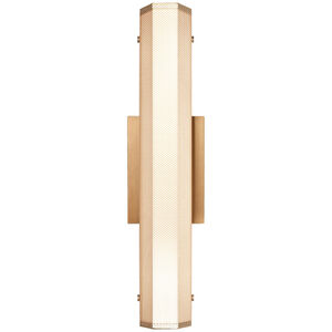 Pelermos LED 3.38 inch Aged Gold Brass Wall Sconce Wall Light