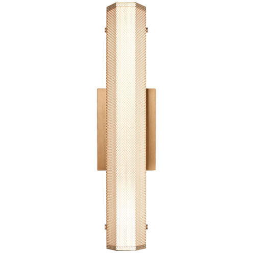 Pelermos LED 3.38 inch Aged Gold Brass Wall Sconce Wall Light