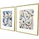 Oyster Shells Blue and Green and Pink and Multi Framed Art