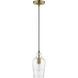 Avery 1 Light 5.25 inch Antique Brass Mini Pendant Ceiling Light