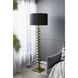 Anita 65 inch 60.00 watt Gold and Black Floor Lamp Portable Light