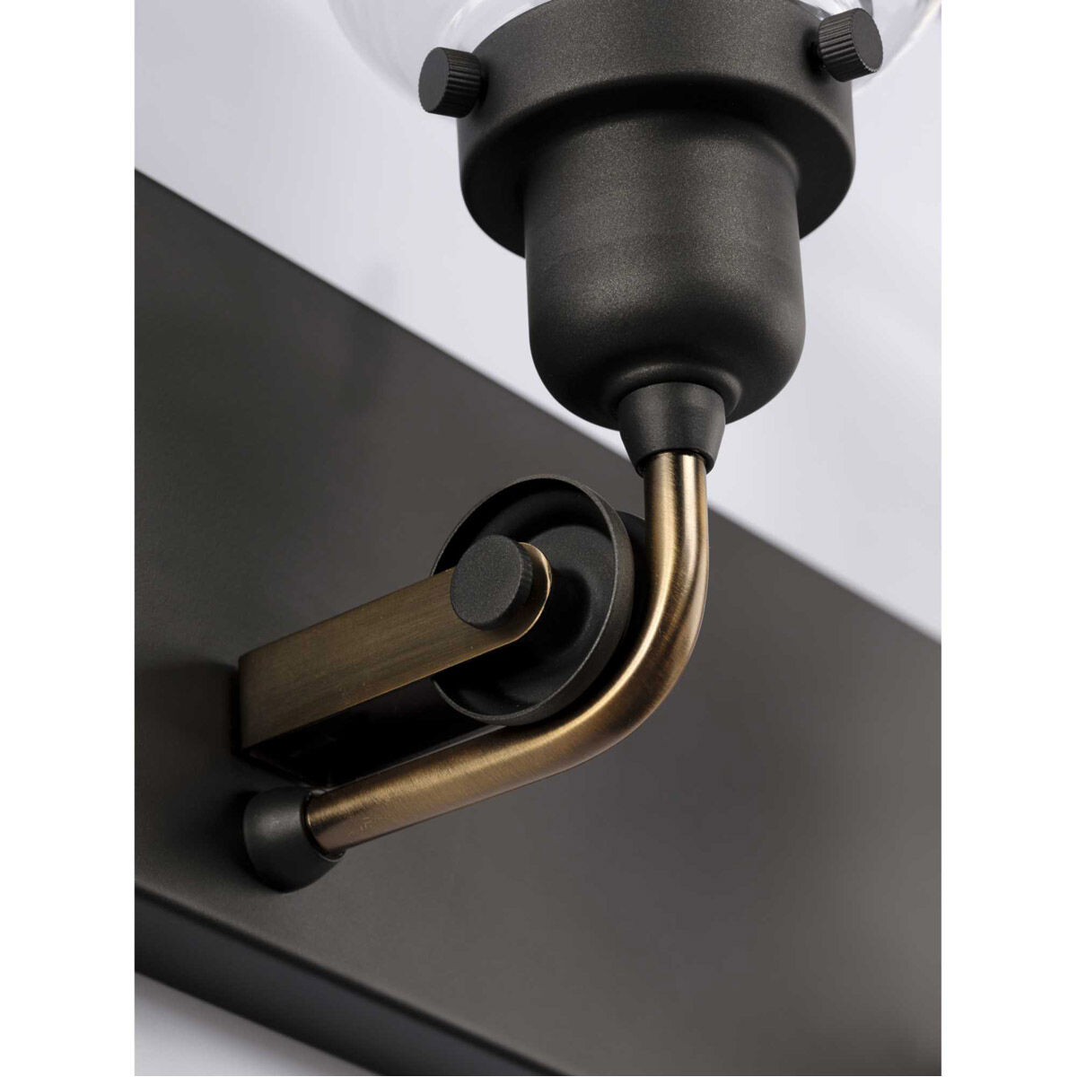 Rushton 4 Light 32 inch Graphite Bath Vanity Wall Light