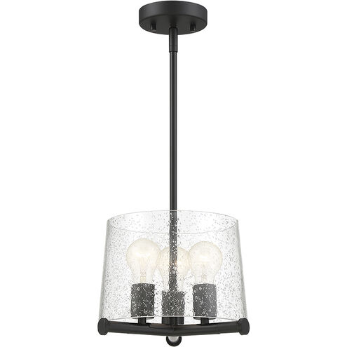 Matteson 3 Light 10.25 inch Matte Black Pendant Ceiling Light