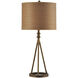 Signature 35 inch 150 watt Antique Brass Table Lamp Portable Light