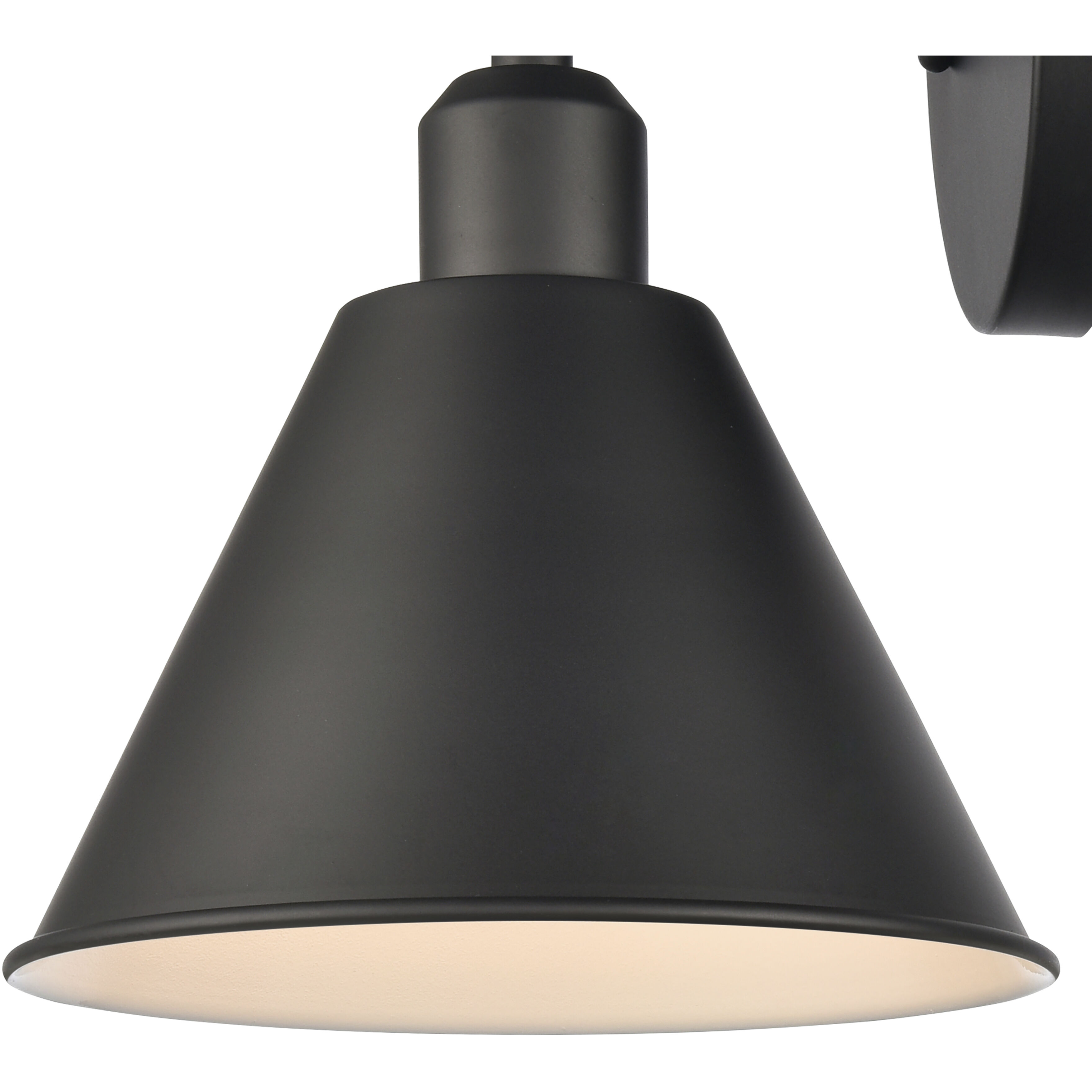 Abbington 1 Light 8.25 inch Matte Black Vanity Light Wall Light