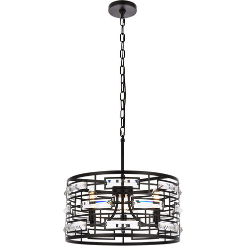 Kennedy 3 Light 17 inch Black Pendant Ceiling Light