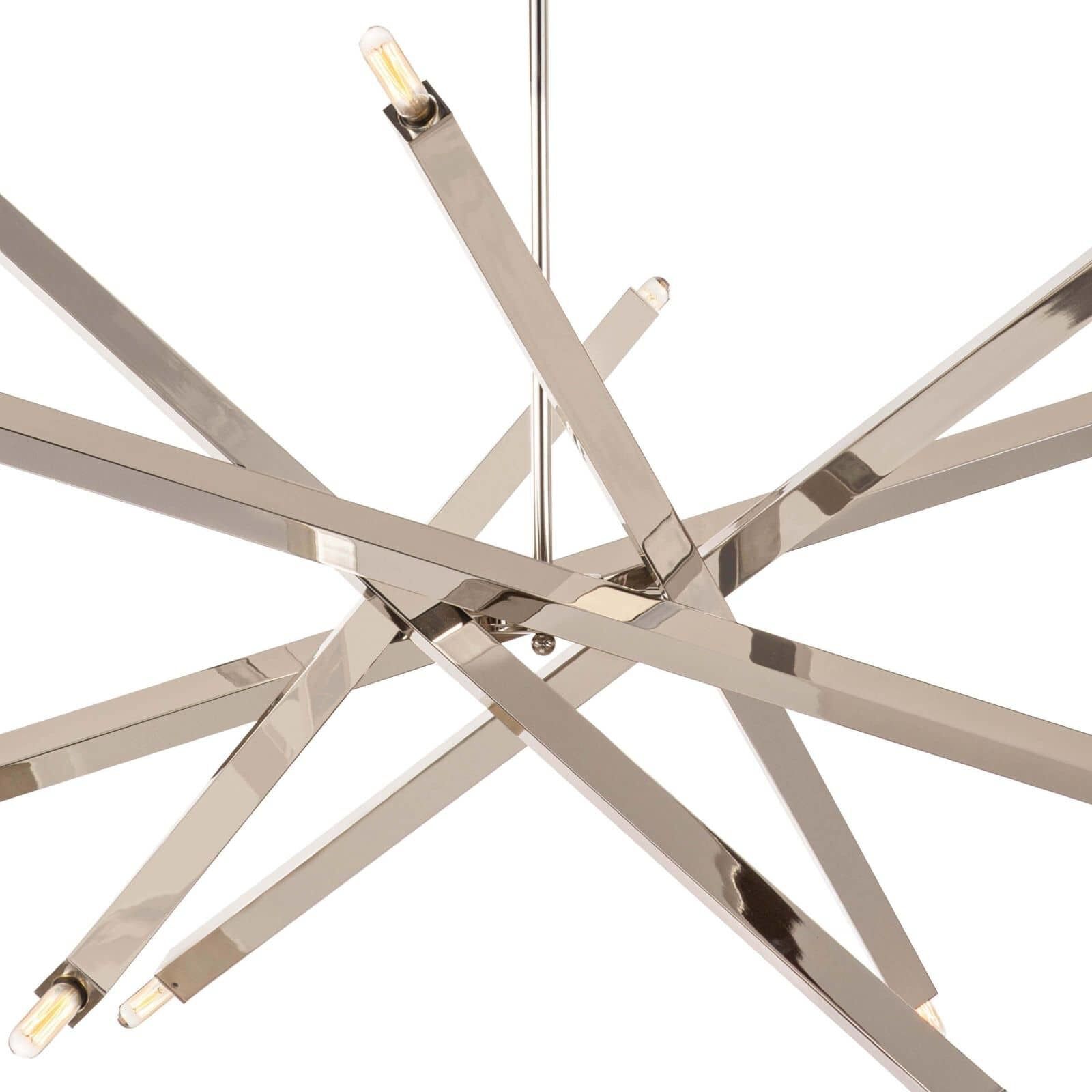 Viper 12 Light 41 inch Polished Nickel Chandelier Ceiling Light