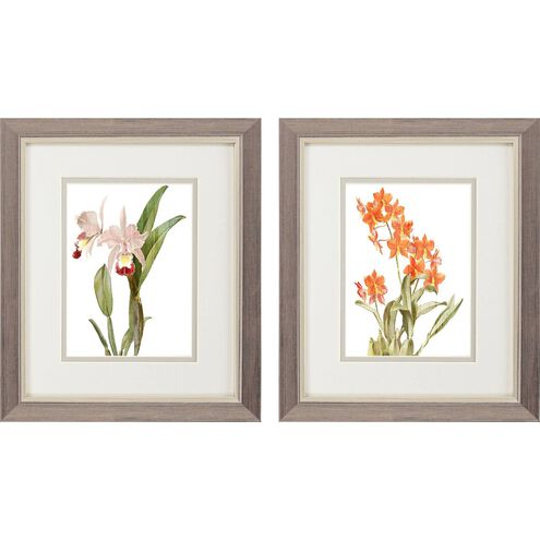 Florals Collection Orange Framed Art