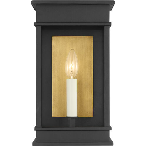 C&M by Chapman & Myers Cupertino 1 Light 13.13 inch Textured Black Outdoor Wall Lantern