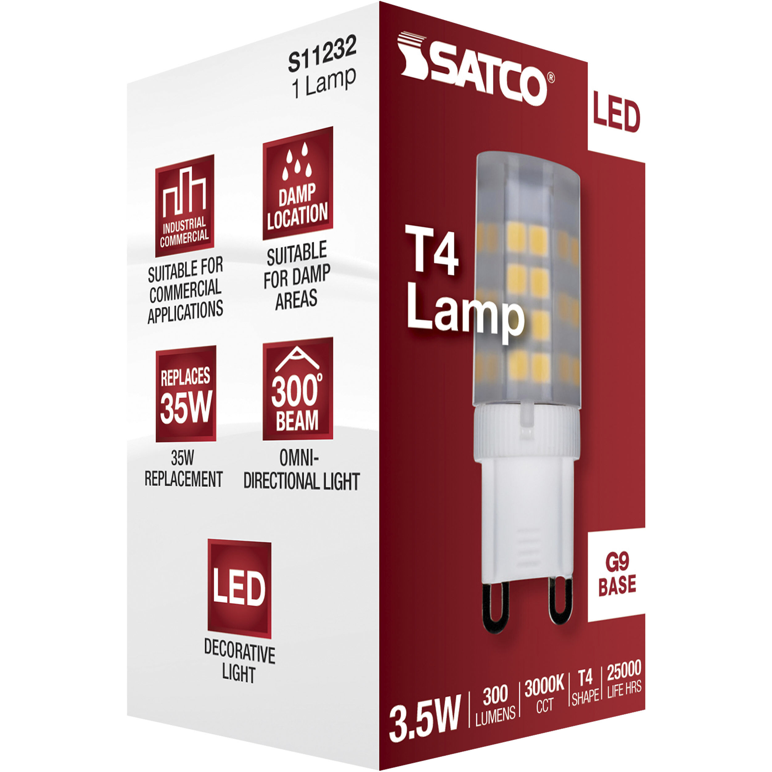 Lumos LED JCD LED G9 Double Loop 3.5 watt 3000K Mini and Pin-Based LED