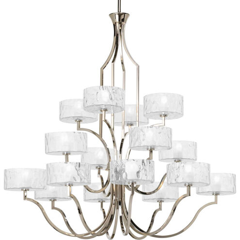 Caress 16 Light 47 inch Polished Nickel Chandelier Ceiling Light