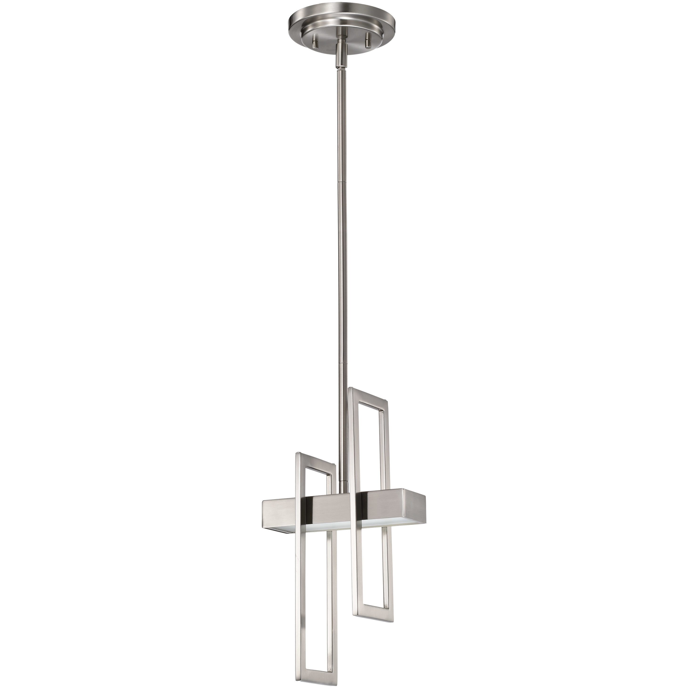 Frame LED 6 inch Brushed Nickel Pendant Ceiling Light