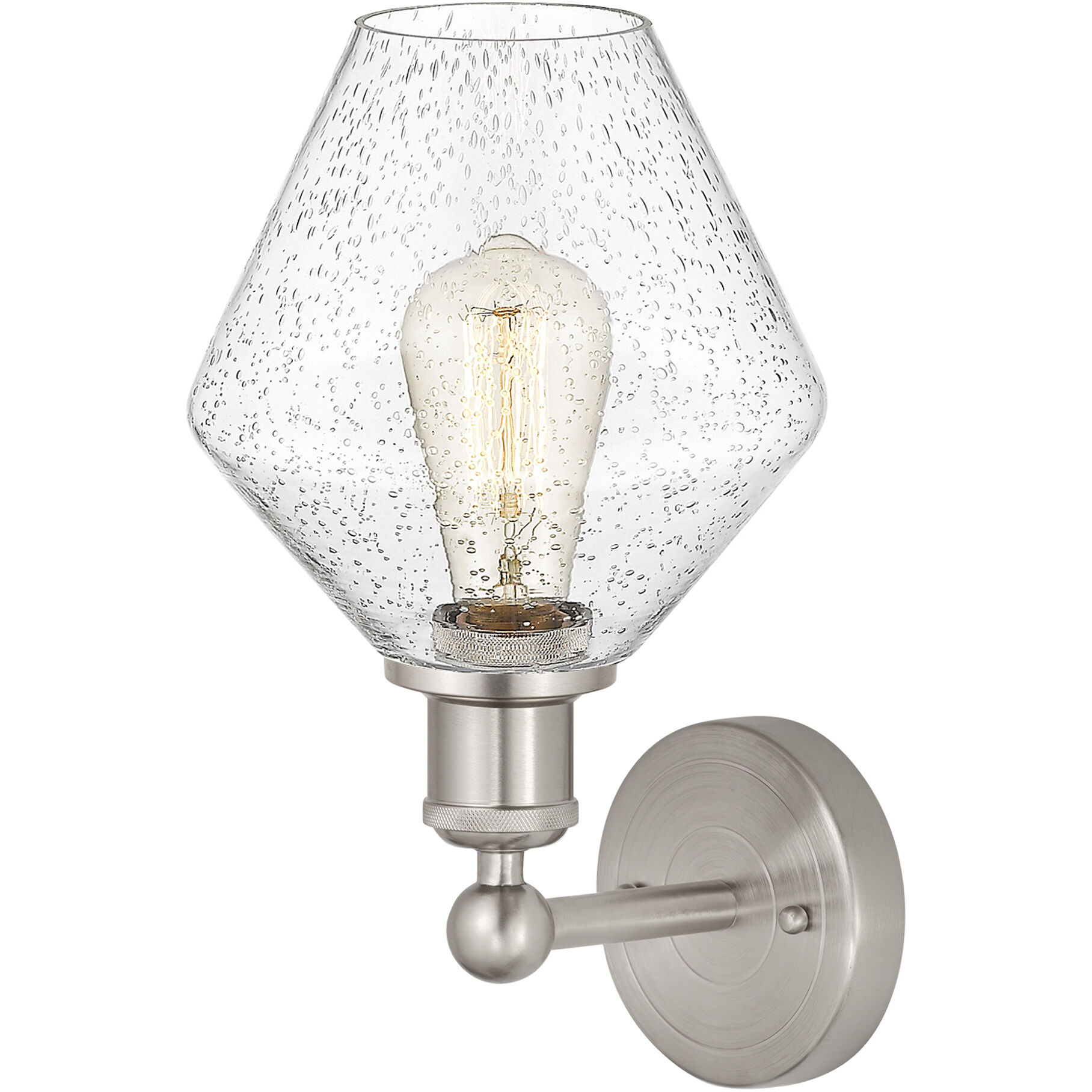 Cindyrella Sconce Wall Light in Satin Nickel, Seedy