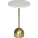 Arthur 21 X 13 inch Natural Brass Accent Table
