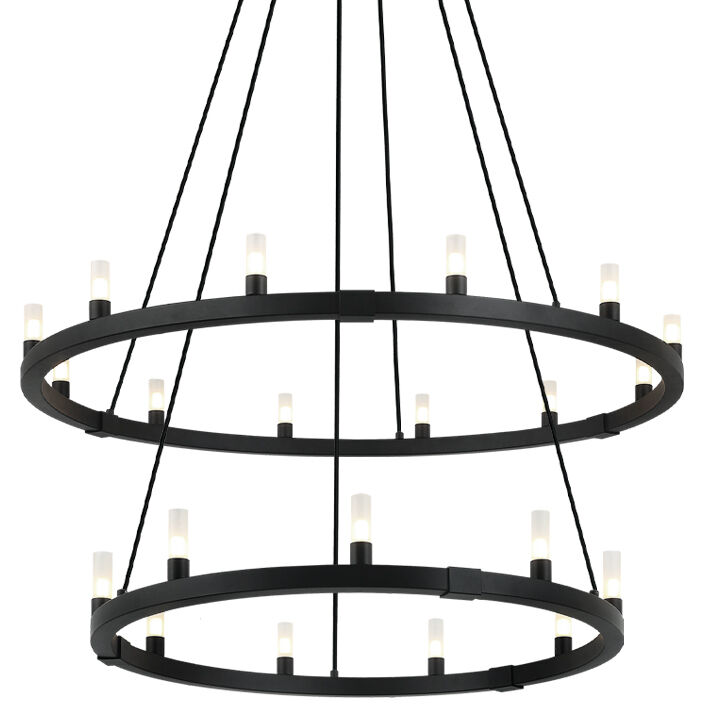 Chandelier matte black hotsell