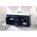 Clarence 72 X 22 X 35 inch Blue Vanity Sink Set