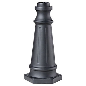 Outdoor Post Base 19.5 inch Black Outdoor Post Base