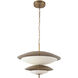 Prescott 23.63 inch Vintage Brass Chandelier Ceiling Light