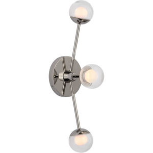 kate spade new york Alloway LED 5 inch Polished Nickel Triple Linear Sconce Wall Light
