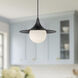 Alora Mood Fuji Pendant Ceiling Light in Matte Black