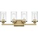 Thane 4 Light 25 inch Satin Gold Bath Sconce Wall Light