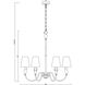 Claudelle 6 Light 32 inch Matte Black Chandelier Ceiling Light