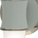 Kane 2 Light 5 inch Matte Celadon with Polished Nickel ADA Wall Sconce Wall Light