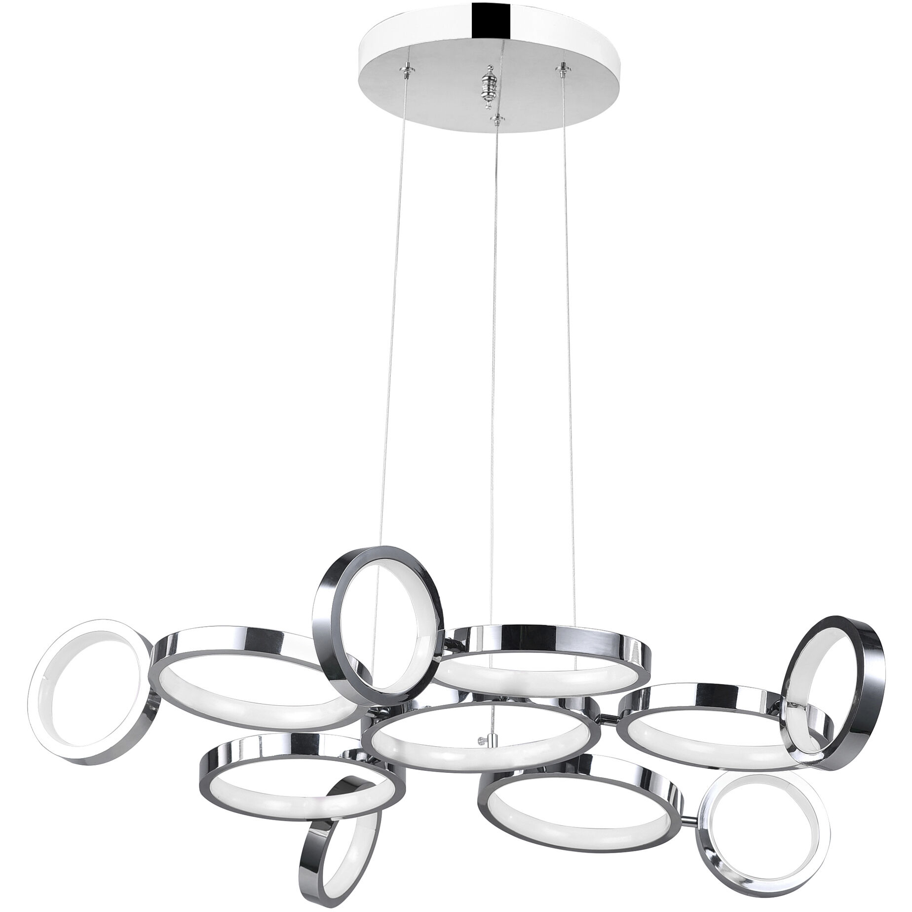 Colette LED 28 inch Chrome Chandelier Ceiling Light