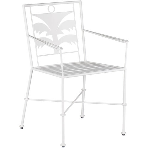 Las Palmas Gesso White Armchair, Marjorie Skouras Collection