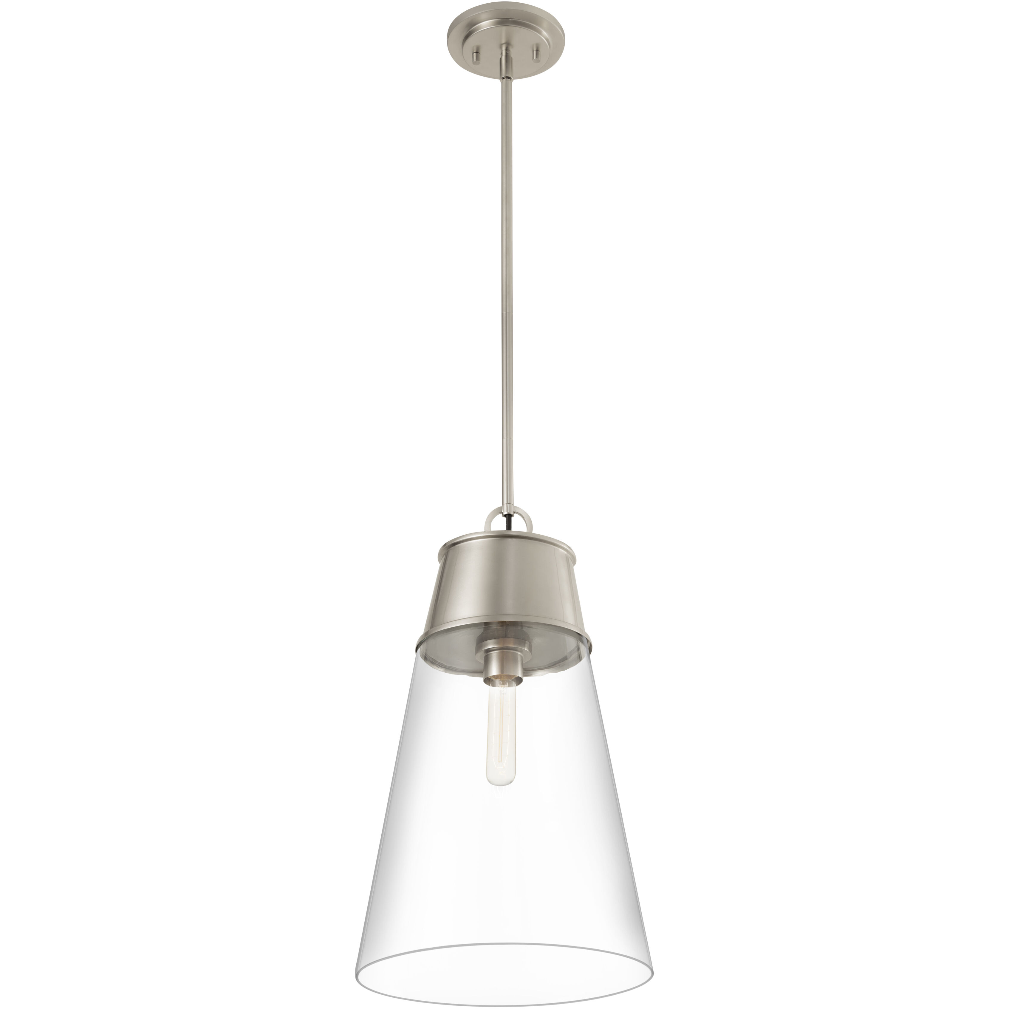 Wentworth 1 Light 11.5 inch Brushed Nickel Pendant Ceiling Light