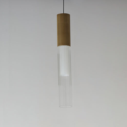 Reeds LED 2.25 inch Gold Single Pendant Ceiling Light