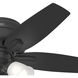 Newsome 42 inch Matte Black with Dark Gray Oak/Matte Black Blades Ceiling Fan