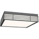 Marue LED 15 inch Textured Gray Surface Mount Ceiling Light