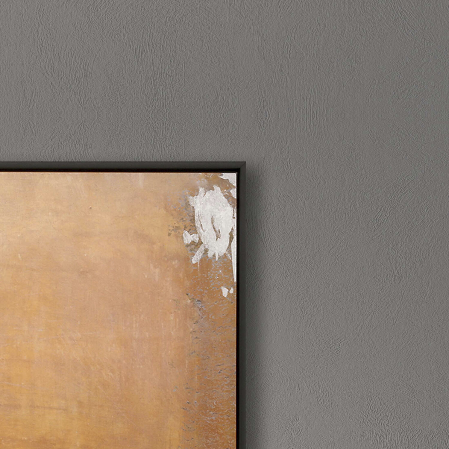 Autumn Rush Orange and Metallic and Gray Canvas, The Studio