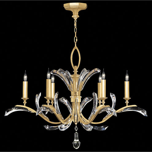 Beveled Arcs 6 Light 42 inch Gold Chandelier Ceiling Light in Gold Leaf
