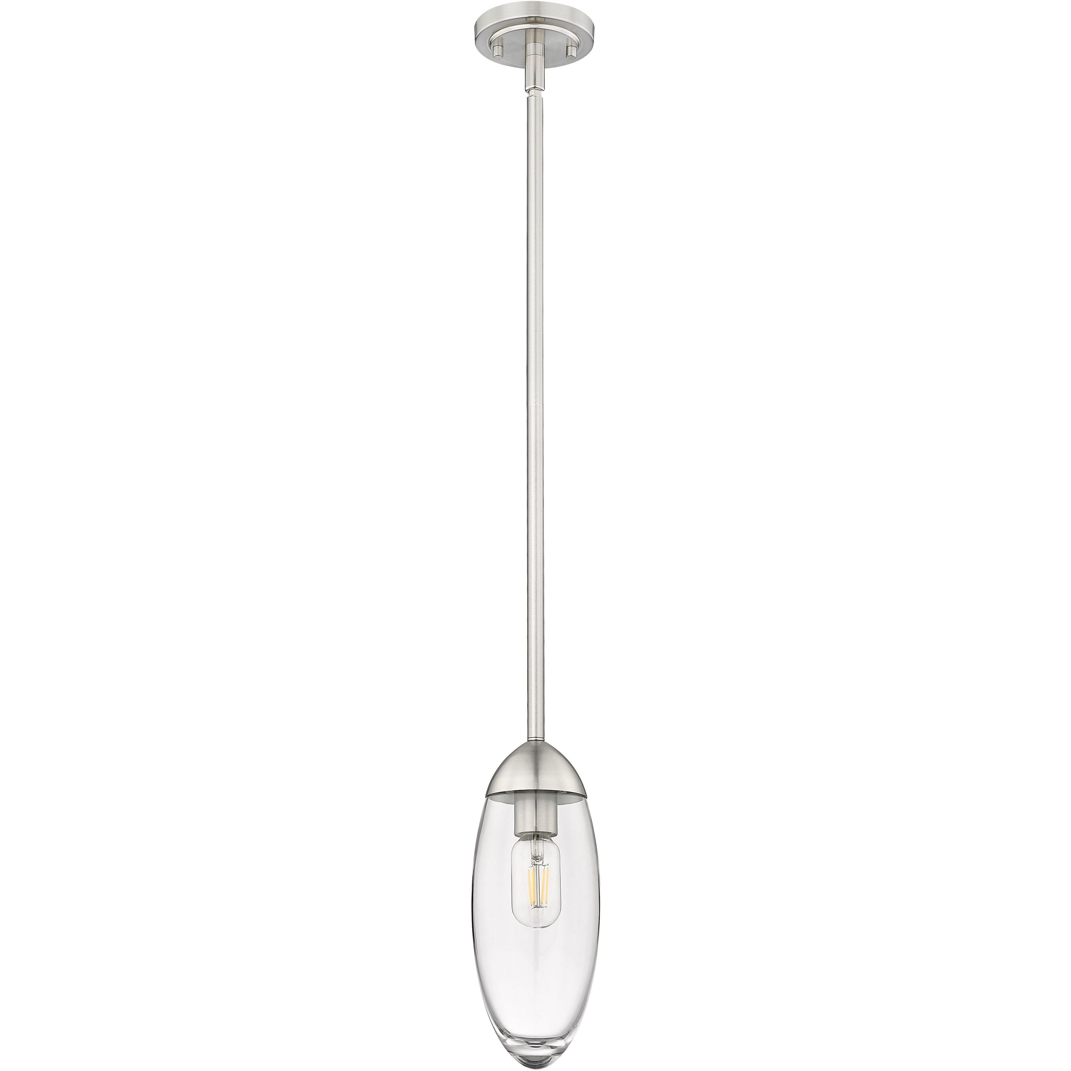 Arden 1 Light 4.5 inch Brushed Nickel Pendant Ceiling Light