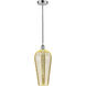 Edison Chelsea 1 Light 8 inch Polished Chrome Mini Pendant Ceiling Light in Mercury Glass