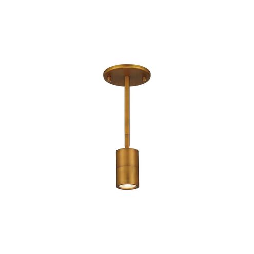 Cafe LED 3 inch Antique Brushed Brass Wall Sconce / Flush Mount Wall Light