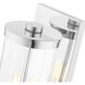 Hillcrest 2 Light 15.75 inch Polished Chrome Medium Outdoor Wall Lantern