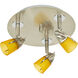 Mul-T-Lite 3 Light 9.5 inch Satin Chrome Flush Mount Ceiling Light