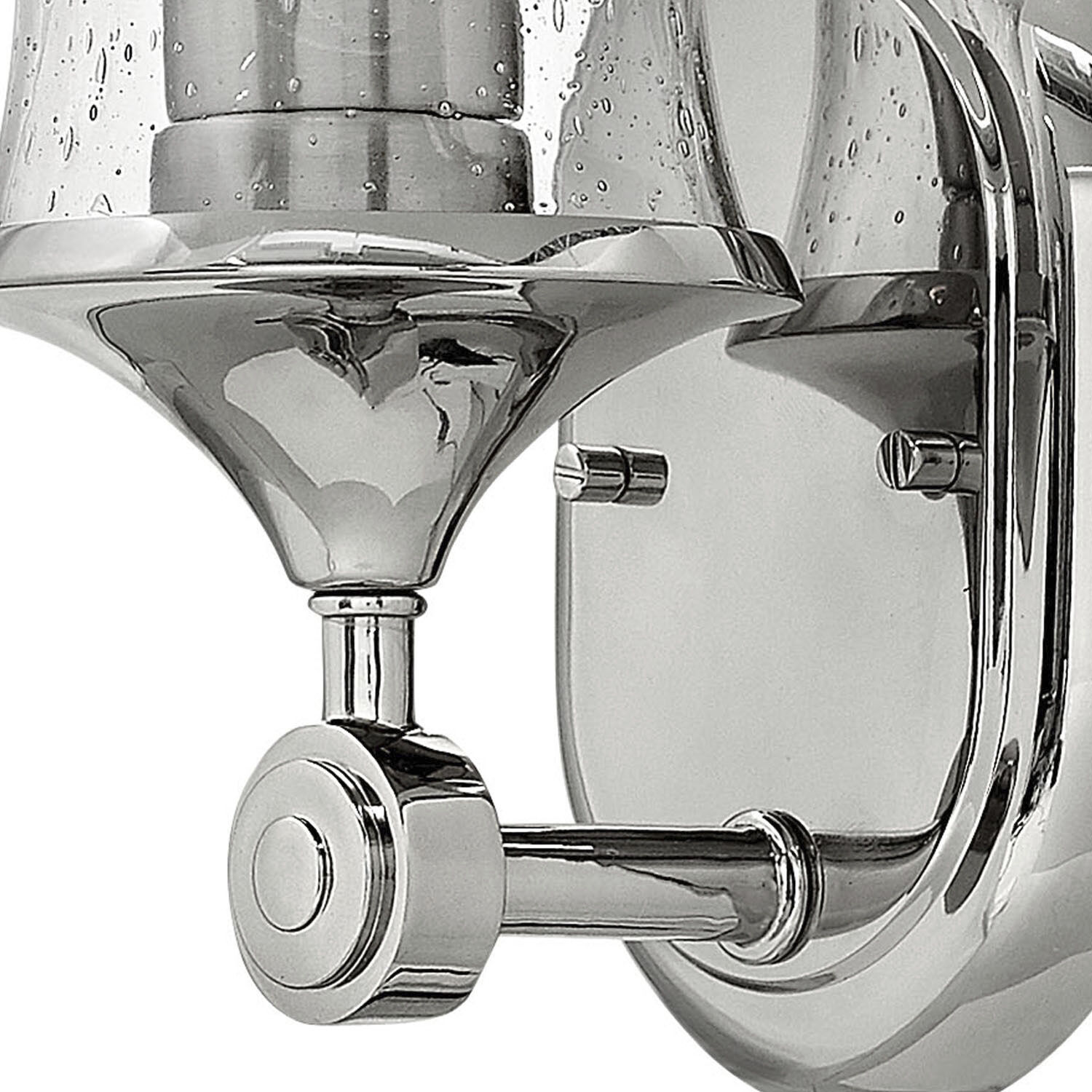 Thistledown 1 Light 6.25 inch Polished Nickel Vanity Light Wall Light in Clear Seedy