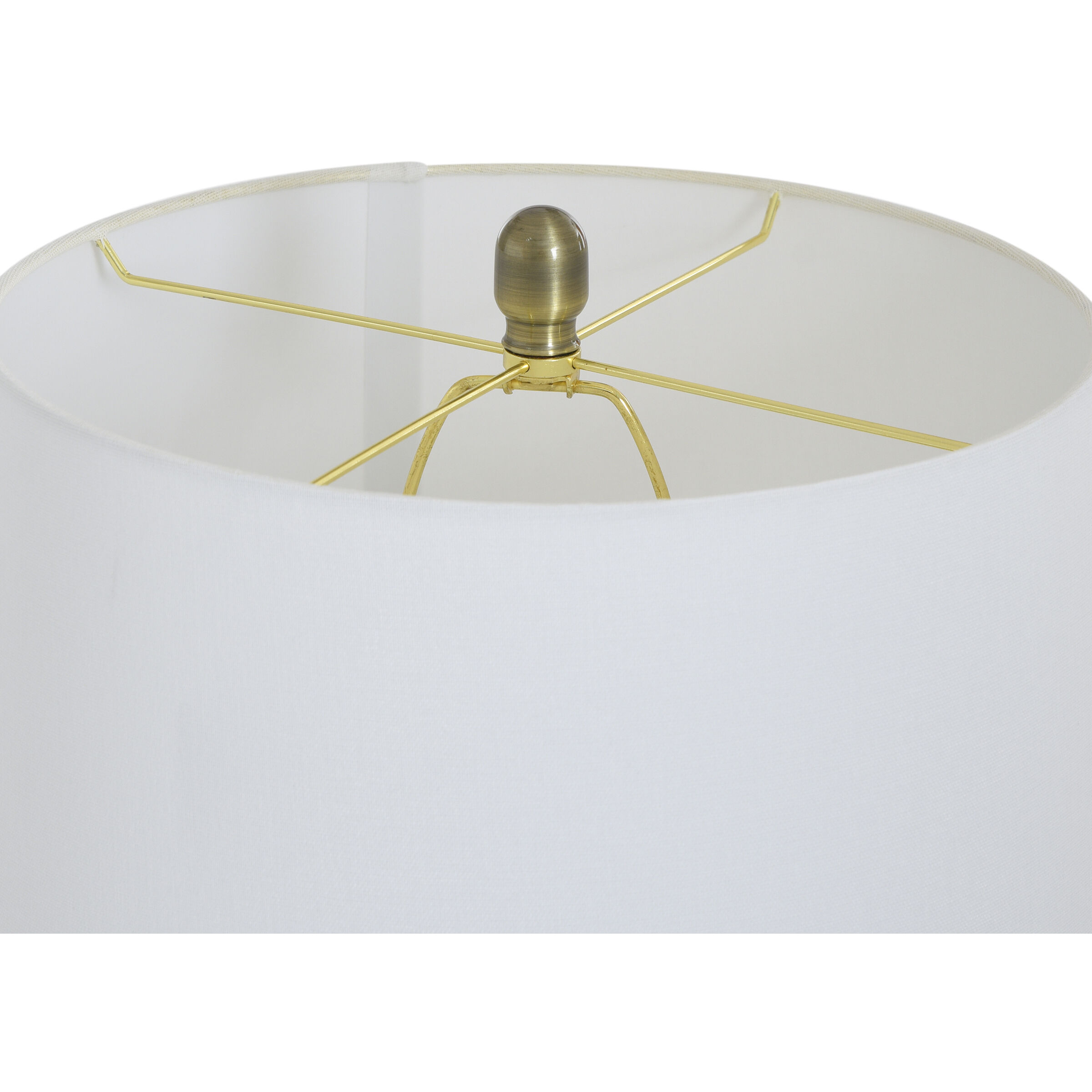 Cameron 30 inch 100 watt Opulence Gold and Off-White Table Lamp Portable Light