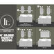Ballston White Venetian 2 Light 16 inch Brushed Satin Nickel Bath Vanity Light Wall Light