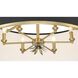 Caprio 6 Light 32.63 inch Natural Brushed Brass Pendant Ceiling Light