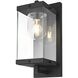 Keaton 1 Light 17 inch Black Outdoor Wall Sconce